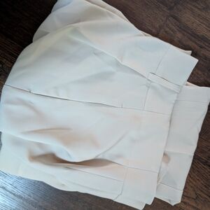 Express Cream Editor High Rise Ankle Pants